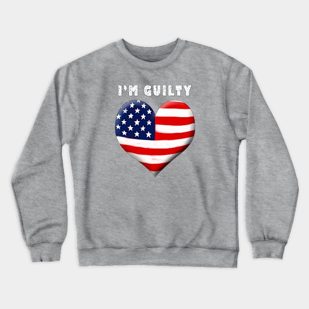 I love America Crewneck Sweatshirt by asaiphoto